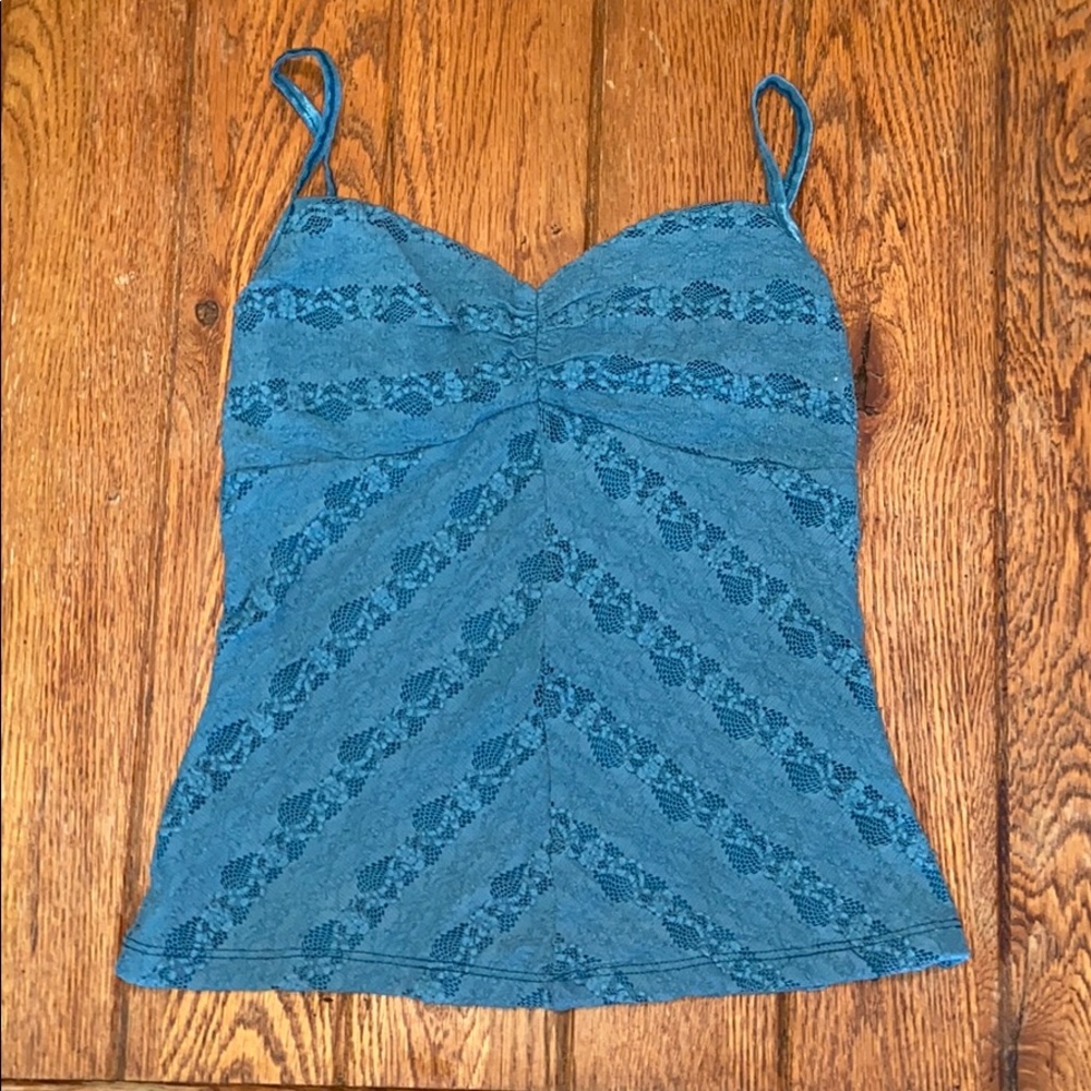 Teal Lace Camisole